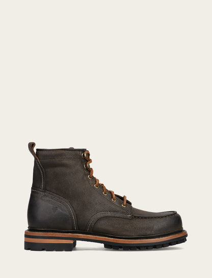 Hudson Workboot Lug - Chocolate - Outside