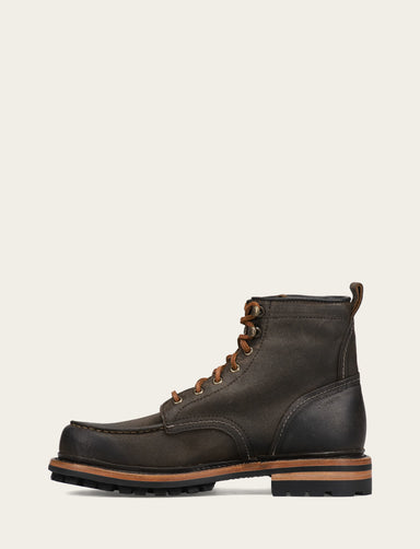 Hudson Workboot Lug - Chocolate - Inside