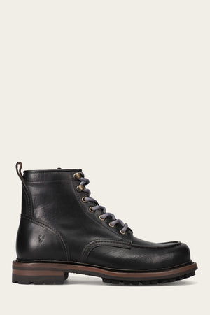 Hudson Workboot Lug - Black - Outside