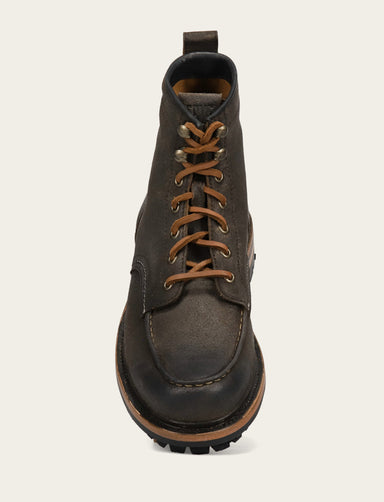 Hudson Workboot Lug - Chocolate - Top Down