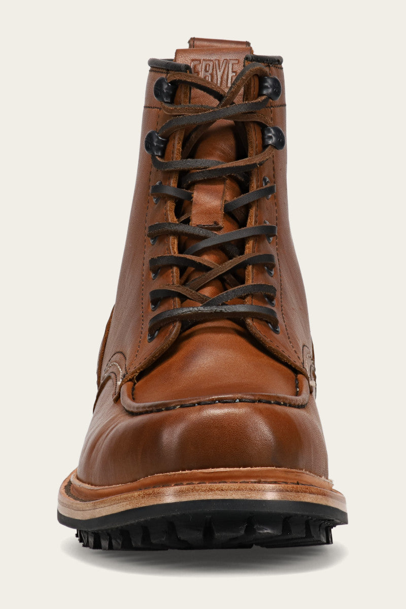 Hudson Workboot Lug - Caramel - Front