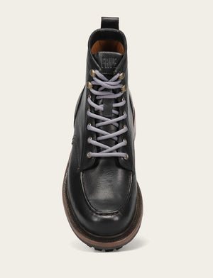 Hudson Workboot Lug - Black - Top Down