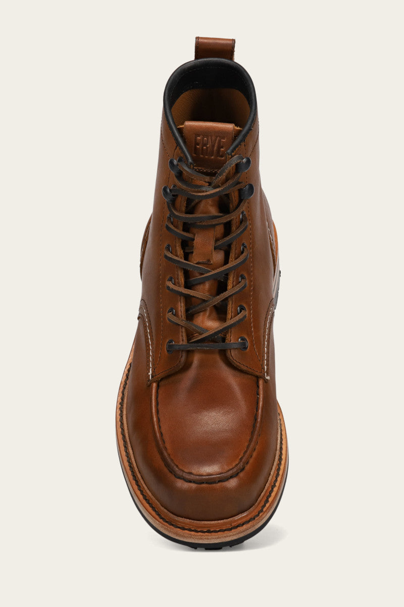 Hudson Workboot Lug - Caramel - Top Down