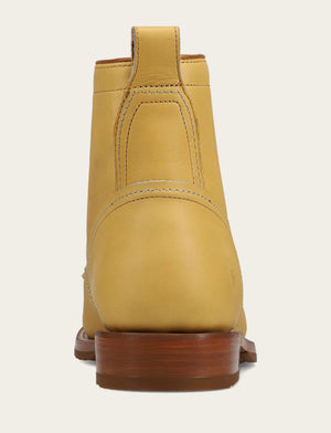 Hudson Workboot Plain Toe - Banana - Back