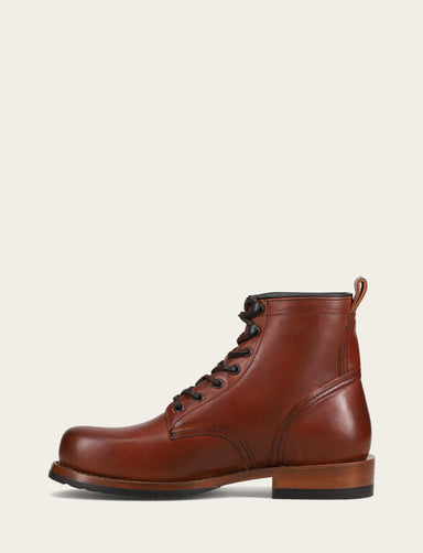 Hudson Workboot Plain Toe - Whiskey - Inside