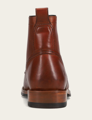 Hudson Workboot Plain Toe - Whiskey - Back