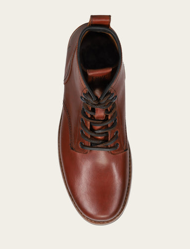 Hudson Workboot Plain Toe - Whiskey - Top Down