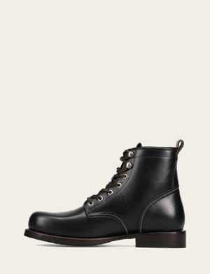 Hudson Workboot Plain Toe - Black - Inside