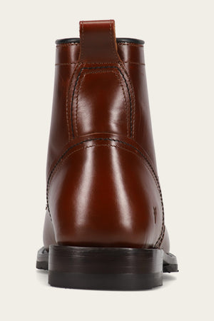 Hudson Workboot Plain Toe - Mahogany - Back