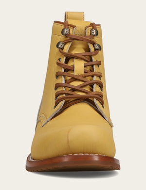Hudson Workboot Plain Toe - Banana - Front