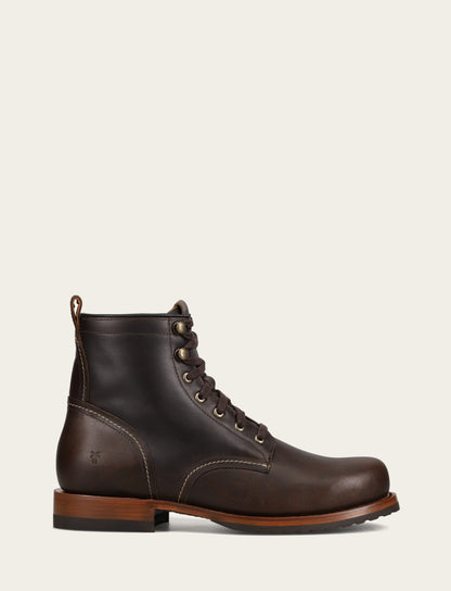 Hudson Workboot Plain Toe - Bourbon - Outside