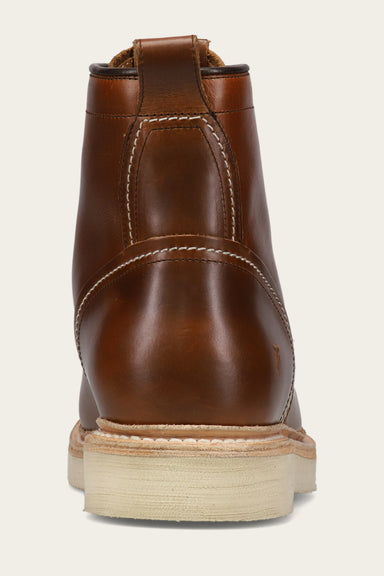 Hudson Workboot Wedge - Saddle - Back