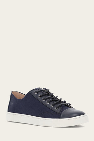 Ivy Canvas Low Lace - Navy - Hero