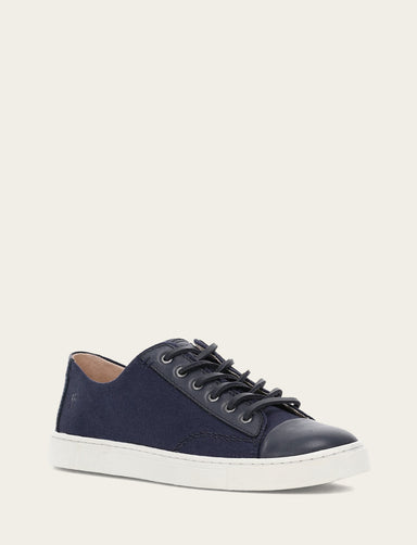 Ivy Canvas Low Lace - Navy - Hero
