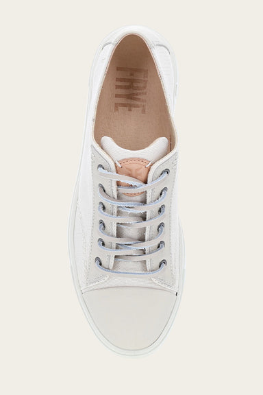 Ivy Canvas Low Lace - Ivory - Top Down