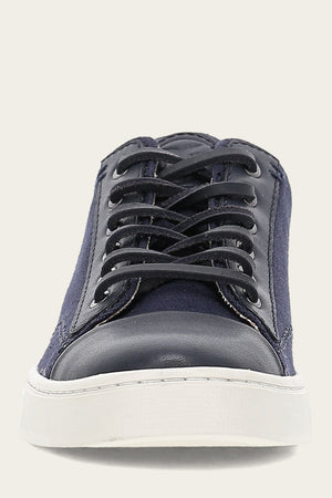 Ivy Canvas Low Lace - Navy - Front