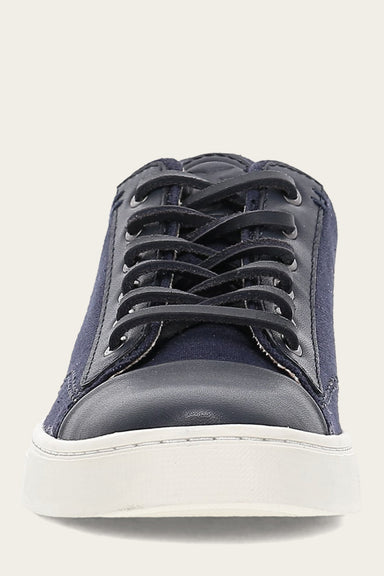 Ivy Canvas Low Lace - Navy - Front