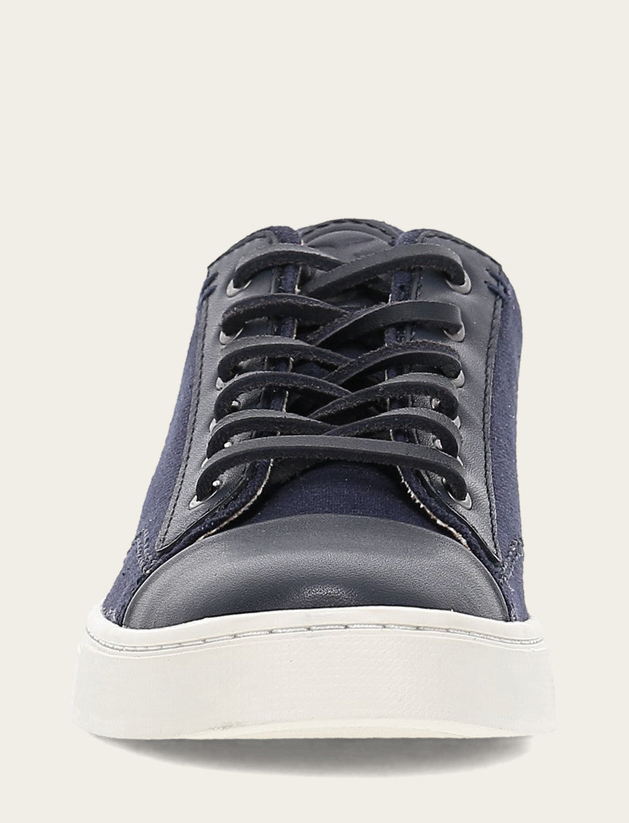 Ivy Canvas Low Lace - Navy - Front