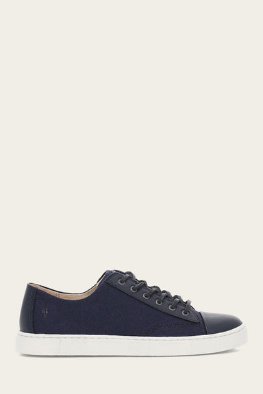 Ivy Canvas Low Lace - Navy - Outside