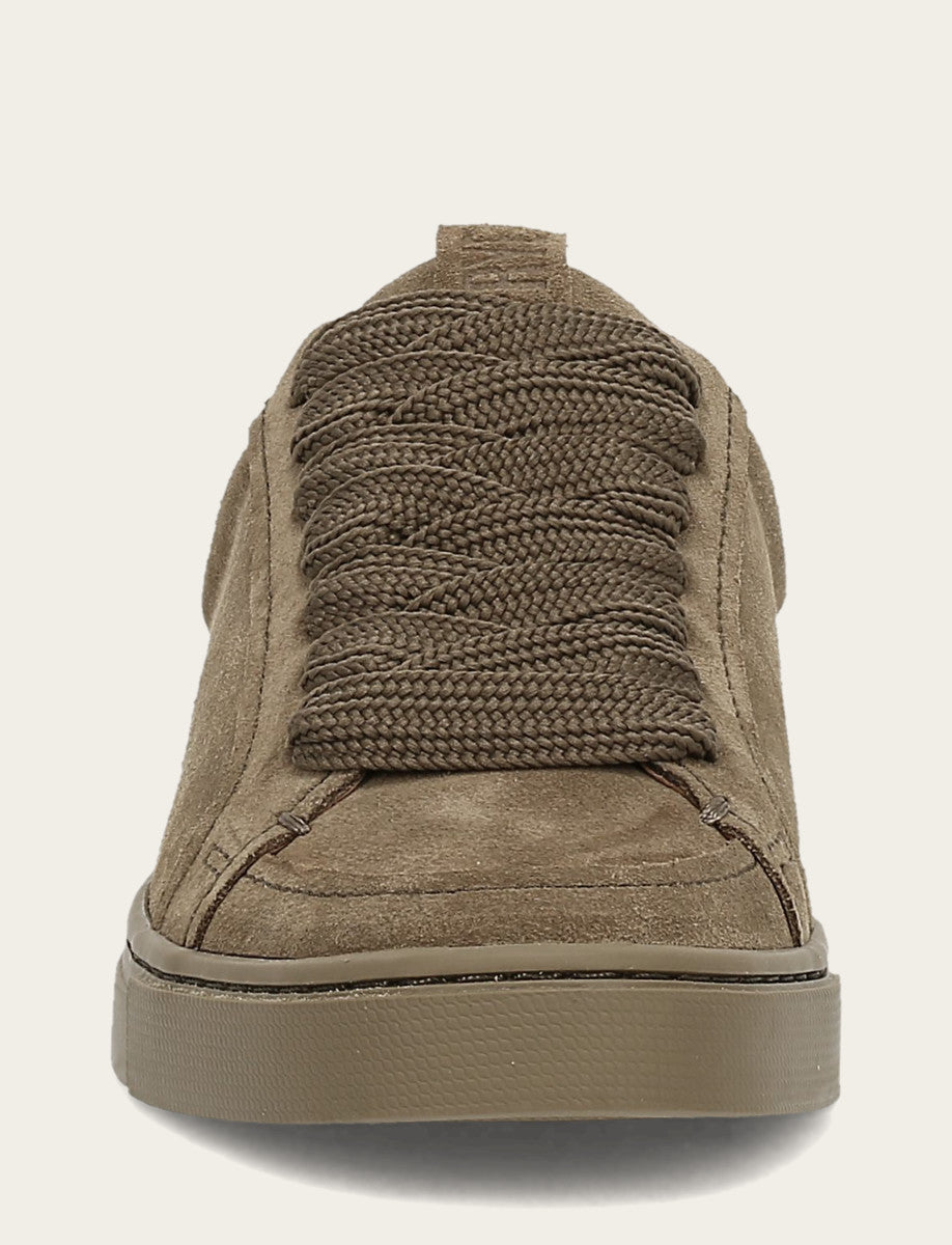 Ivy Court Low Lace Sneaker - Moss - Front