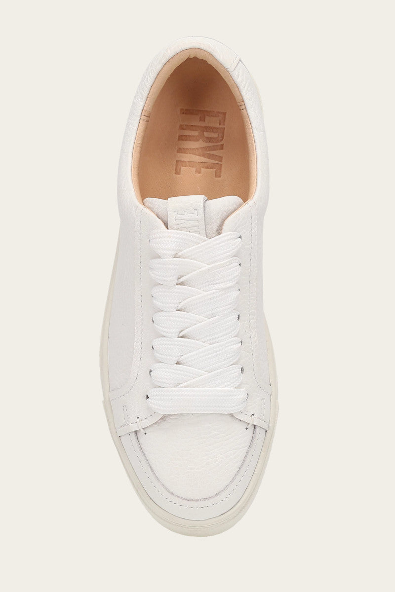 Ivy Court Low Lace Sneaker - White - Top Down