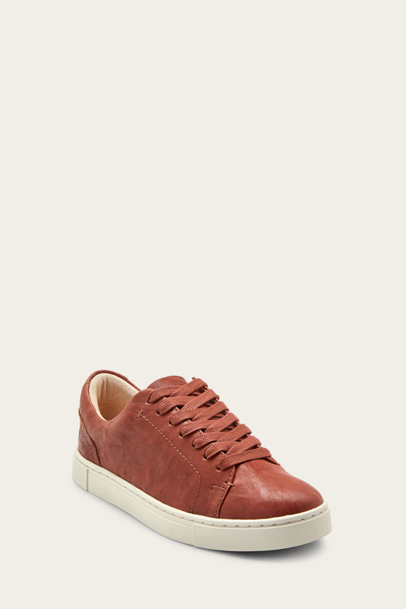 frye ivy low lace leather sneaker