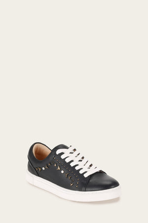 Ivy Studded Low Lace - Black - Hero