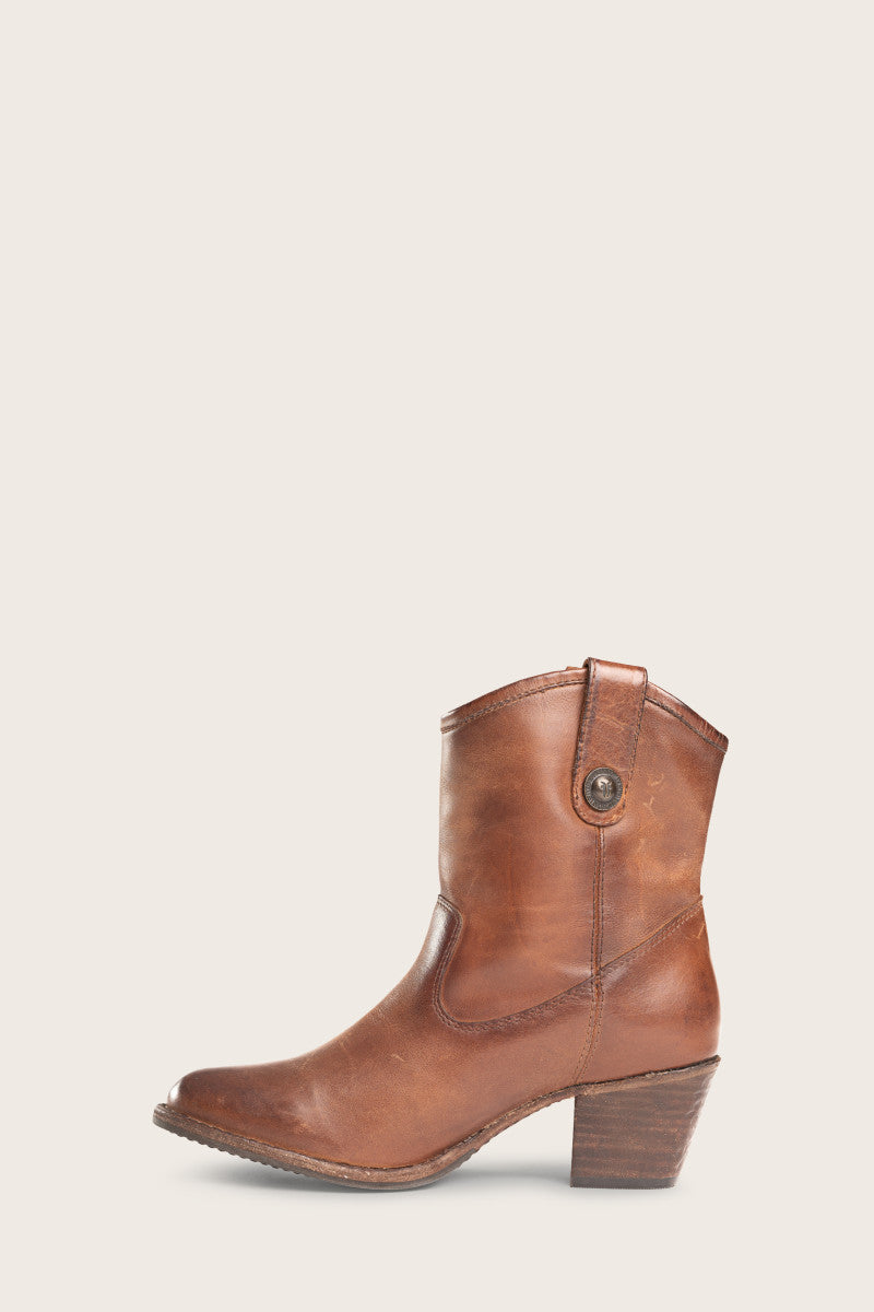Jackie Button Short Bootie The Frye Company