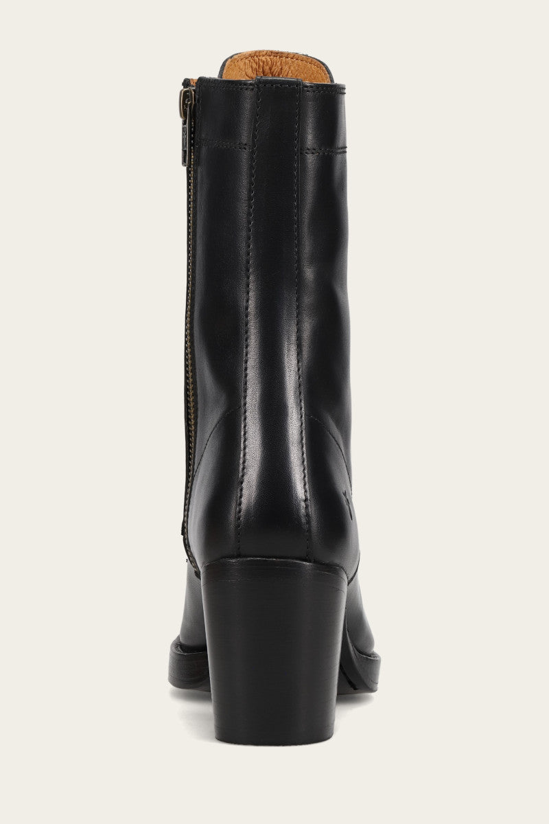 Jean Lace Up - Black - Back