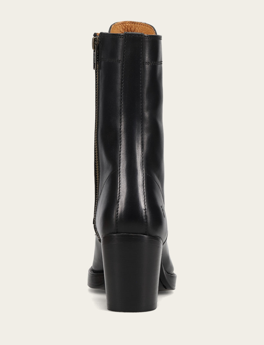 Jean Lace Up - Black - Back