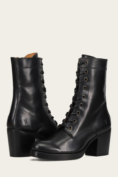 Jean Lace Up - Black - Pair