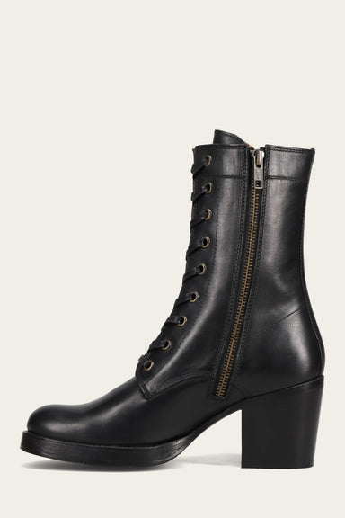 Jean Lace Up - Black - Inside