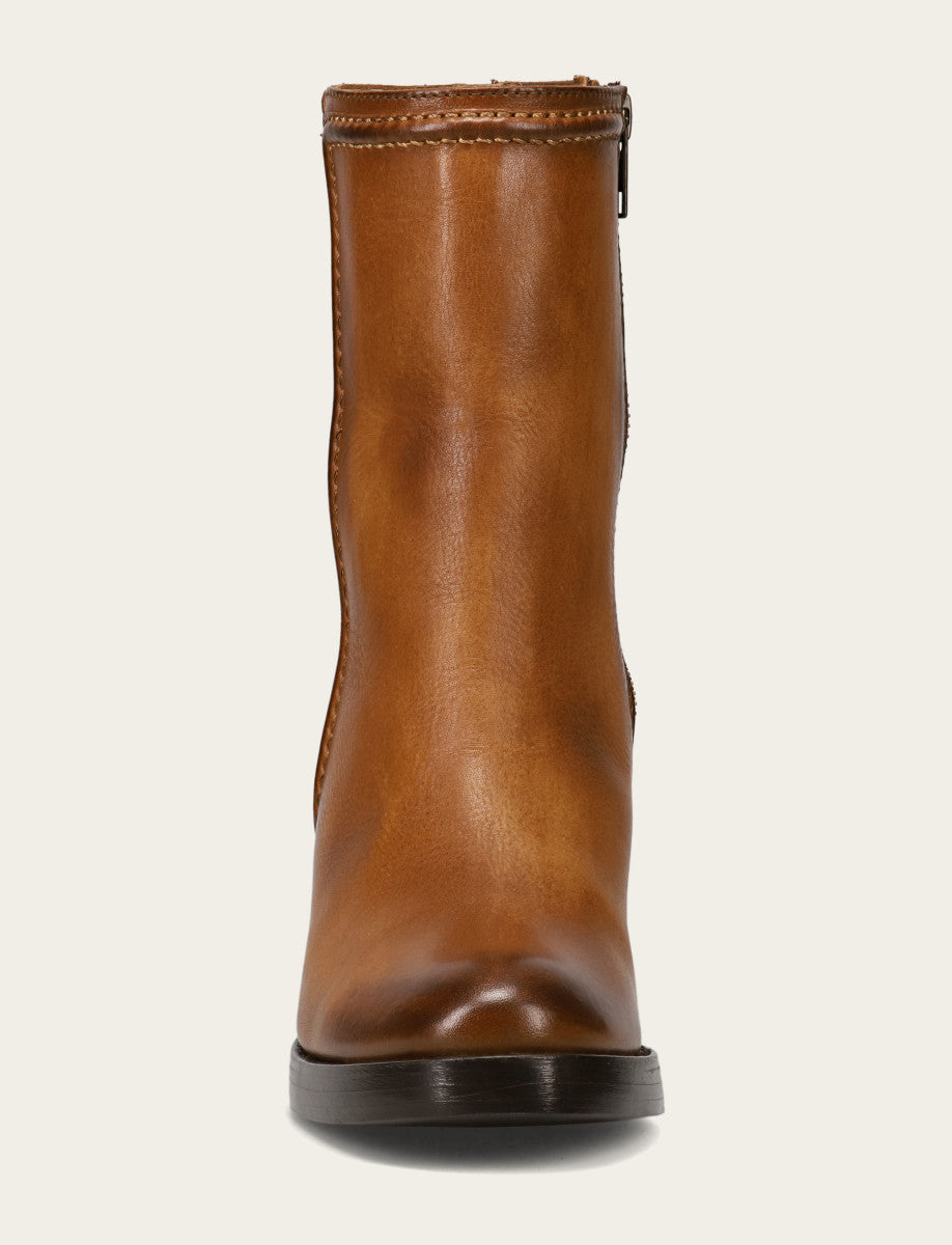 Jean Short Inside Zip - Caramel - Front