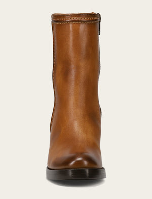 Jean Short Inside Zip - Caramel - Front