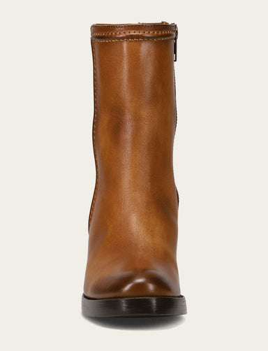 Jean Short Inside Zip - Caramel - Front