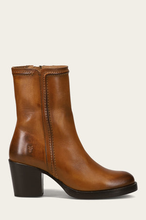 Jean Short Inside Zip - Caramel - Outside