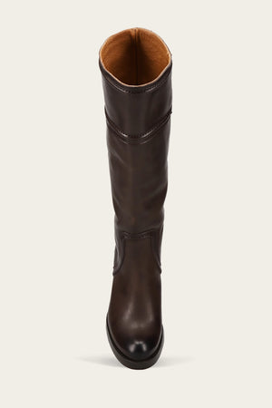 Jean Tall Pull On Wc - Chocolate - Top Down
