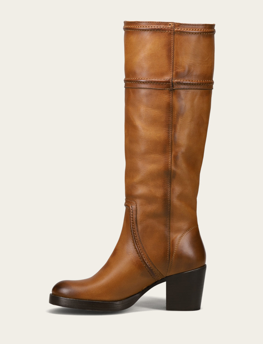 Jean Tall Pull On - Caramel - Inside