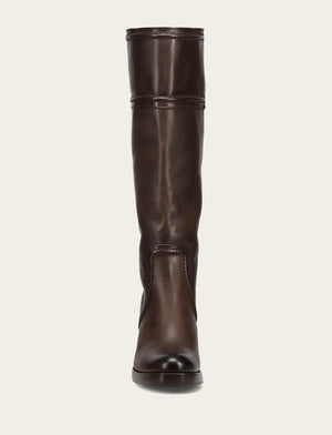 Jean Tall Pull On - Chocolate - Front
