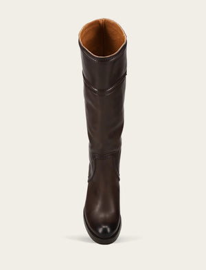 Jean Tall Pull On - Chocolate - Top Down