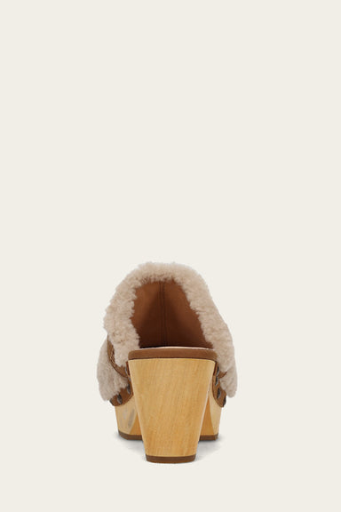 Jessica Shearling Clog - Tan - Back