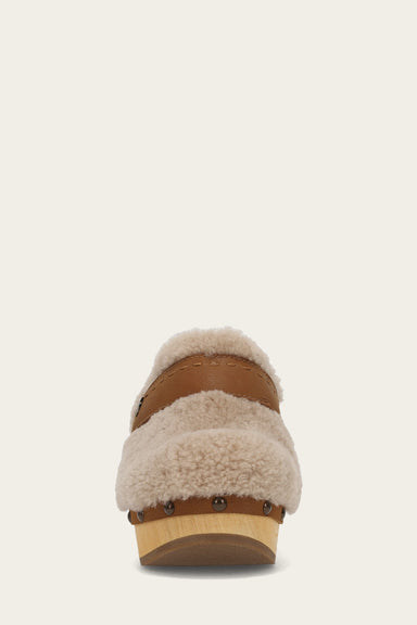 Jessica Shearling Clog - Tan - Front