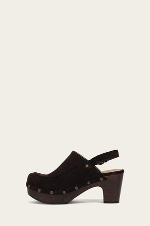 Jessica Slingback Clog - Chocolate - Inside