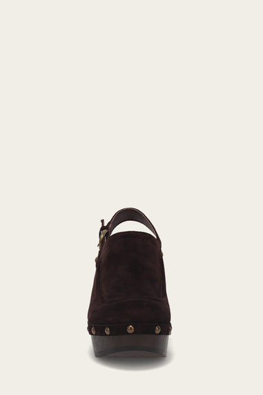 Jessica Slingback Clog - Chocolate - Front