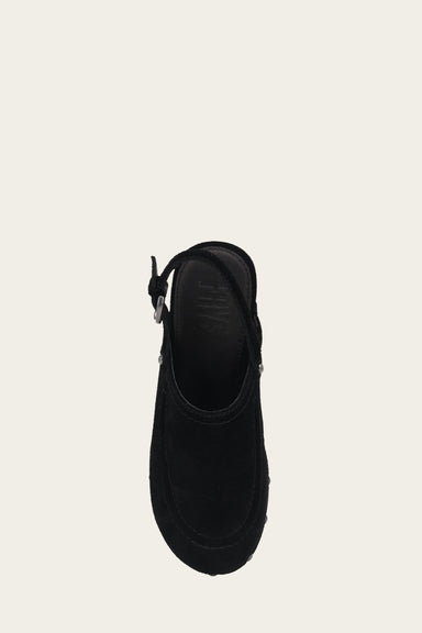 Jessica Slingback Clog - Black - Top Down