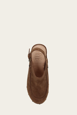 Jessica Slingback Clog - Walnut - Top Down