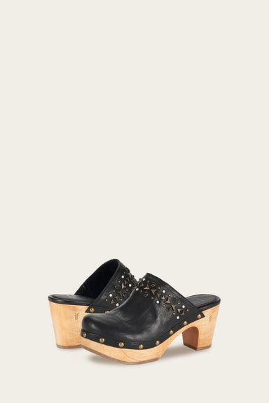 Jessica Studded Clog - Black - Pair