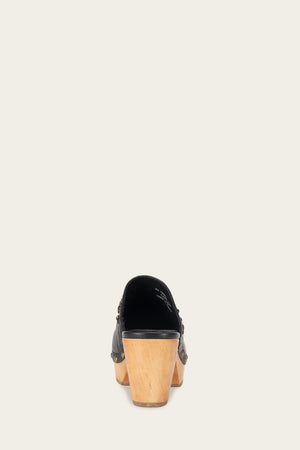 Jessica Studded Clog - Black - Back