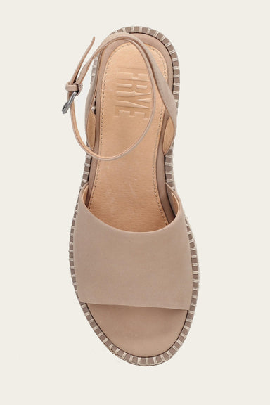 Joy Ankle Strap Platform Sandal - Clay - Top Down