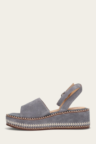 Joy Ankle Strap Platform Sandal - Blue Ash - Inside